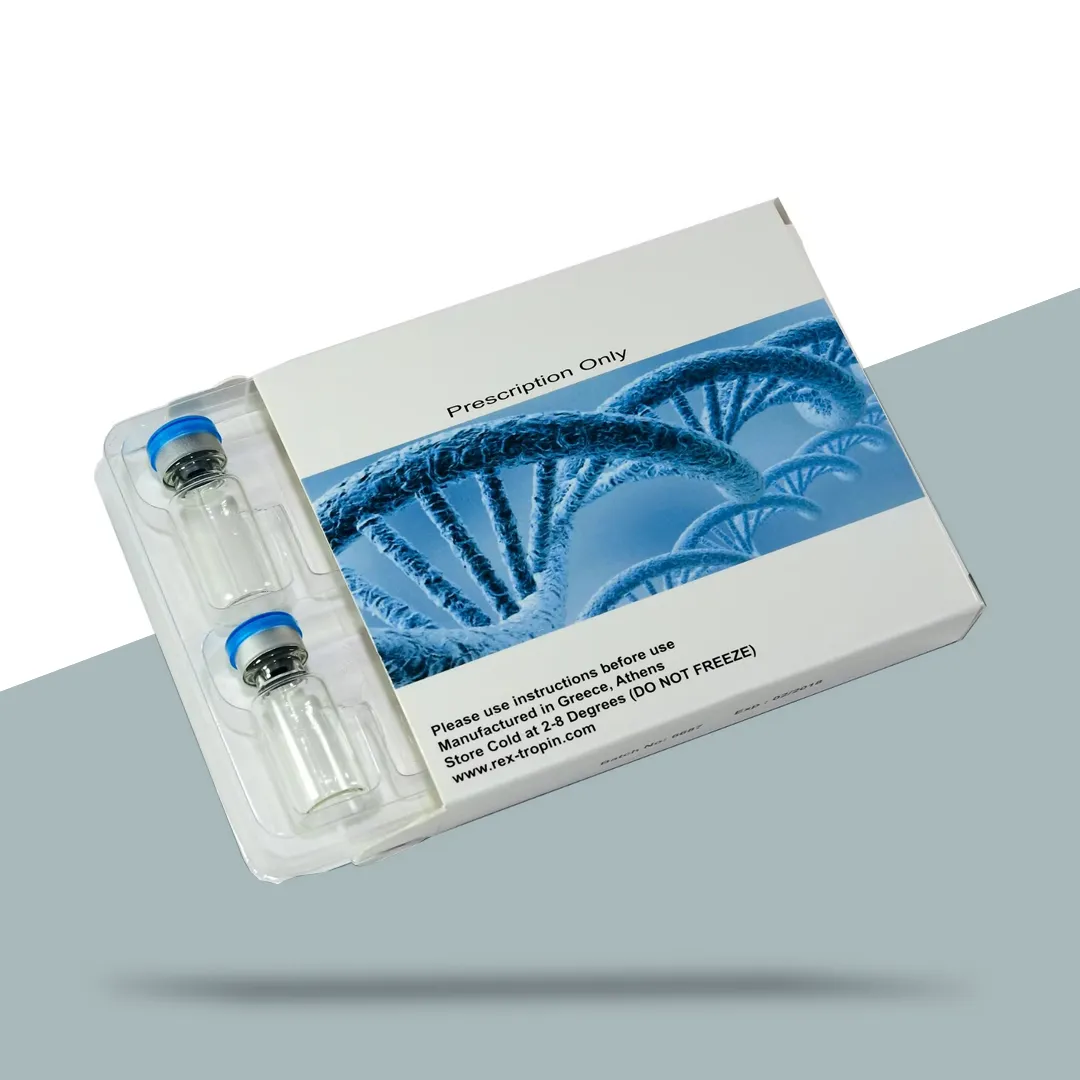 White 2ml vial carton with a sealed blister strip of two vials sliding out of the sleeve
